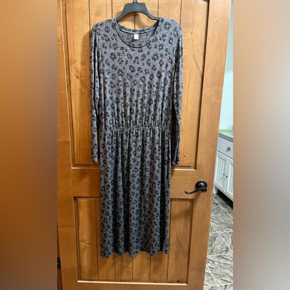 Comfy Fall Dress - Animal Print -Size L - Picture 5 of 5
